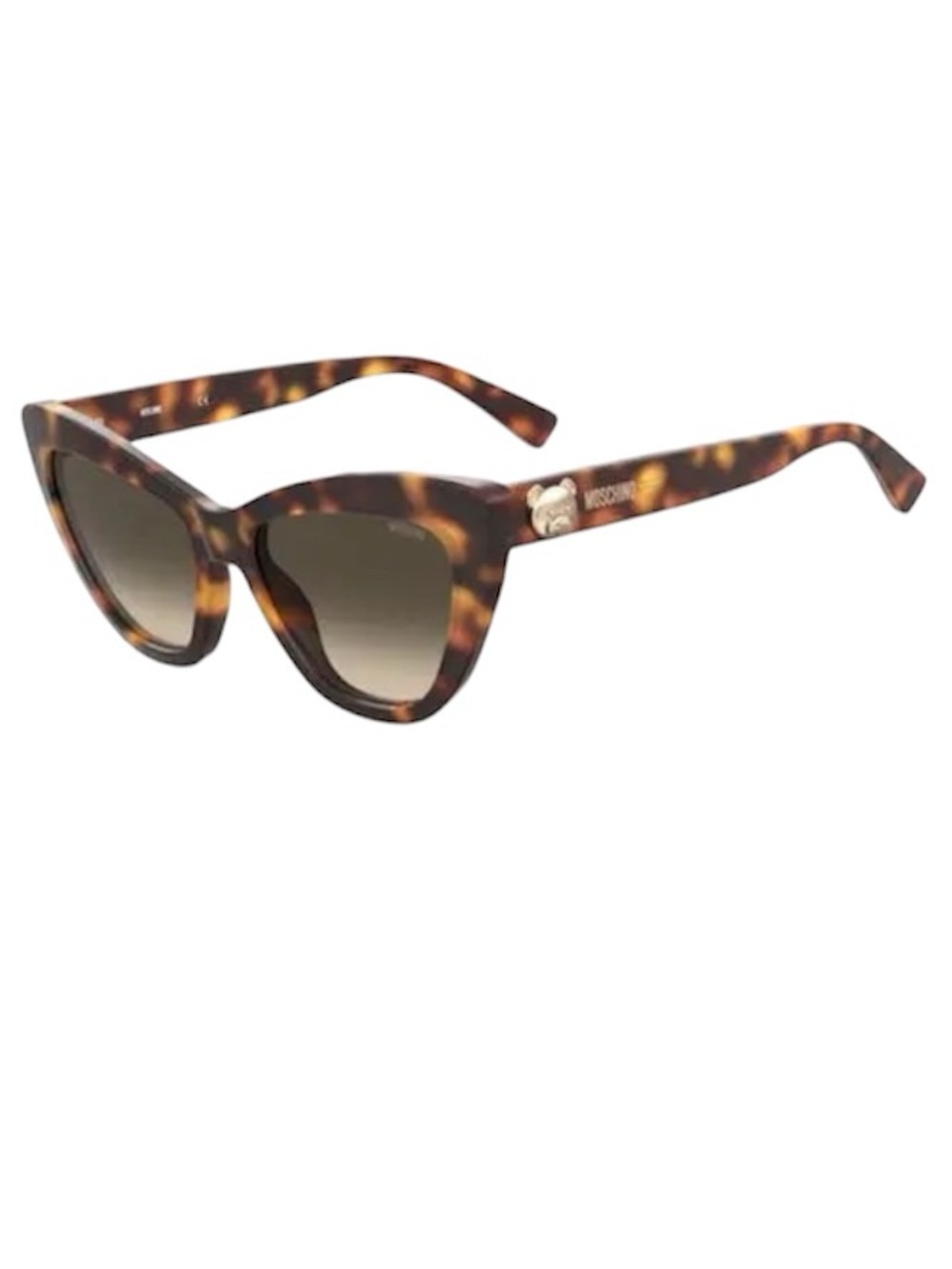 New Moschino Cat Eye Brown/Black 54mm Gradient Sunglasses - Picture 2 of 5